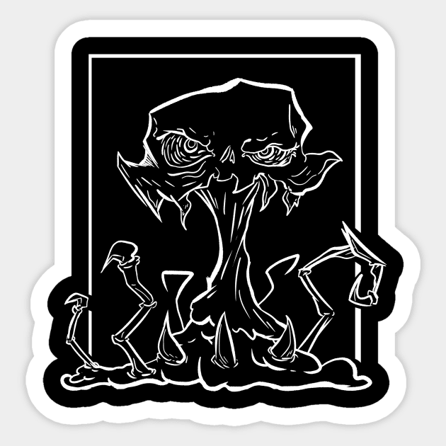 skull crawler Sticker by PowerSurgeX1